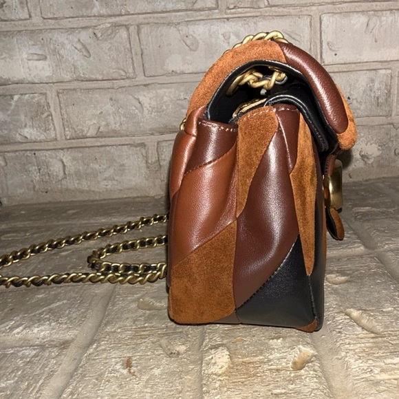 Coach Patchwork Leather Shoulder Bag - Picture 3 of 16